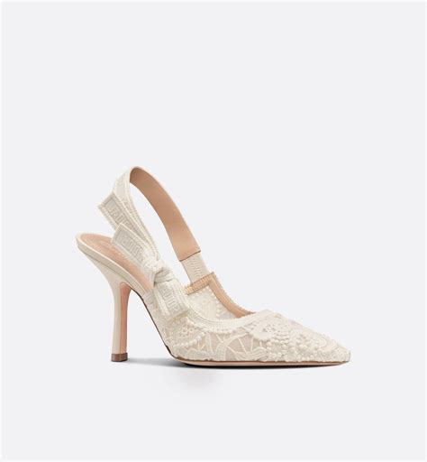 dior slingback pump white|dior heels jadior.